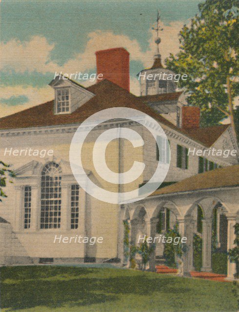 'Mansion, view of the north end', 1946. Artist: Unknown.