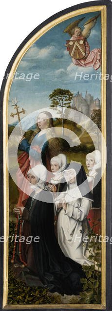 St Margaret with Donors, c1500-c1504. Creator: Master of Frankfurt.