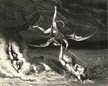 'In pursuit he therefore sped, exclaiming; "Thou art caught"', c1890. Creator: Gustave Doré.