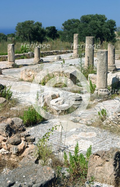 Ruins of the Basilica of Ayia Trias, Famagusta, North Cyprus.