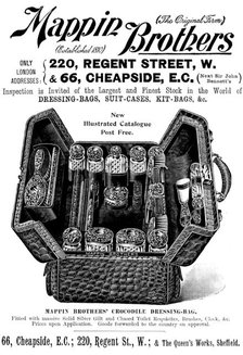 Advertisement for Mappin Brothers' cases, 1898. Creator: Unknown.