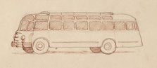 Bus, Paris, France, 1951.  Creator: Shirley Markham.