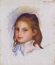 Child with Brown Hair, 1887/1888. Creator: Pierre-Auguste Renoir.