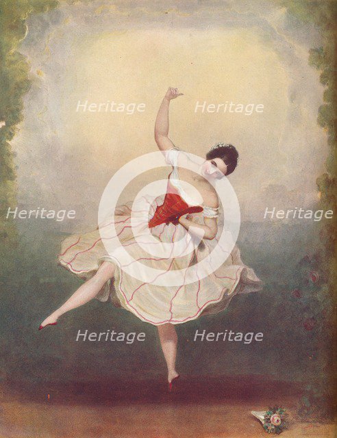 'Mdlle Rosati', 1848. Artist: Alexandre de Valentini.