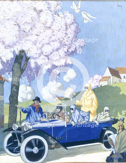 Cherchez la Femme,  from Femina, pub. 1922 (pochoir print)