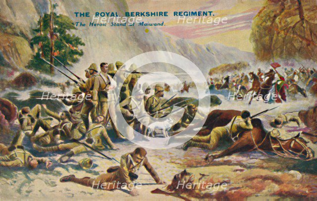'The Royal Berkshire Regiment. The Heroic Stand at Maiwand', 1880, (1939). Artist: Unknown.