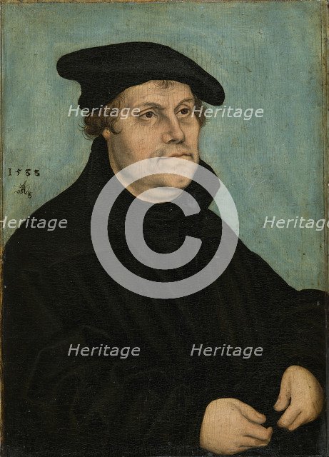 Martin Luther (1483-1546) at the Age of 50, 1533. Artist: Cranach, Lucas, the Elder (1472-1553)