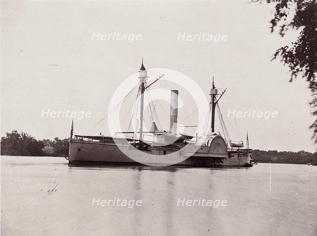 U.S. Ship "Mendota", James River, 1861-65. Creator: Unknown.