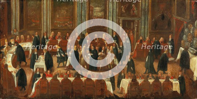 The Doge's banquet. Creator: Heintz, Joseph, the Younger (ca 1600-after 1674).