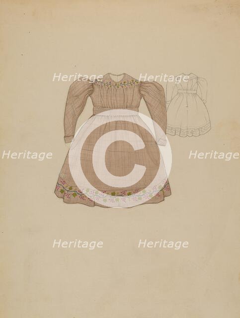 Child's Dress, c. 1936. Creator: Dorothy Gernon.