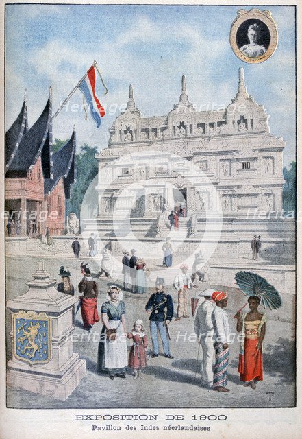 The Netherlands Indies pavilion at the Universal Exhibition of 1900, Paris, 1900. Artist: Unknown