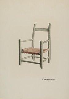 Child's Chair, c. 1940. Creator: Randolph Atkinson.