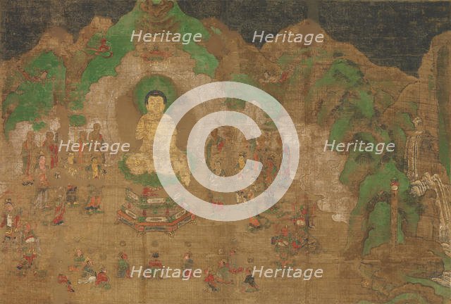 Life of the Buddha: King Bimbisara's Conversion, early 15th century. Creator: Unknown.