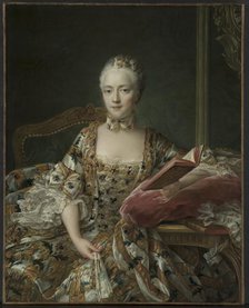 Portrait of the Marquise dAguirandes, 1759. Creator: François Hubert Drouais (French, 1727-1775).