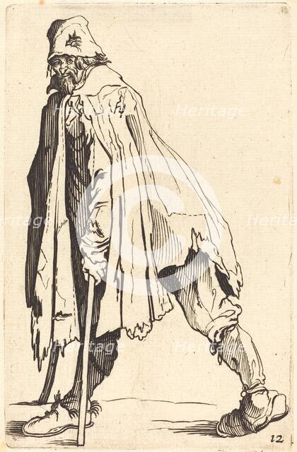 Beggar with Crutches and Cap. Creator: Unknown.
