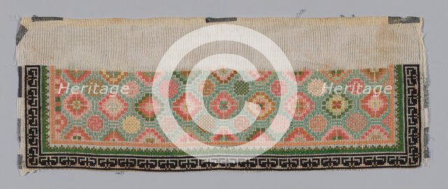 Trouser Band, China, Qing dynasty (1644-1911), 1875/1900. Creator: Unknown.