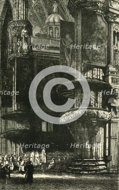 'Interior of Milan Cathedral', 1890.   Creator: Unknown.