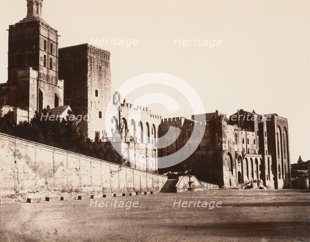 Avignon, Palais des Papes, 1859 or after. Creator: Edouard Baldus.