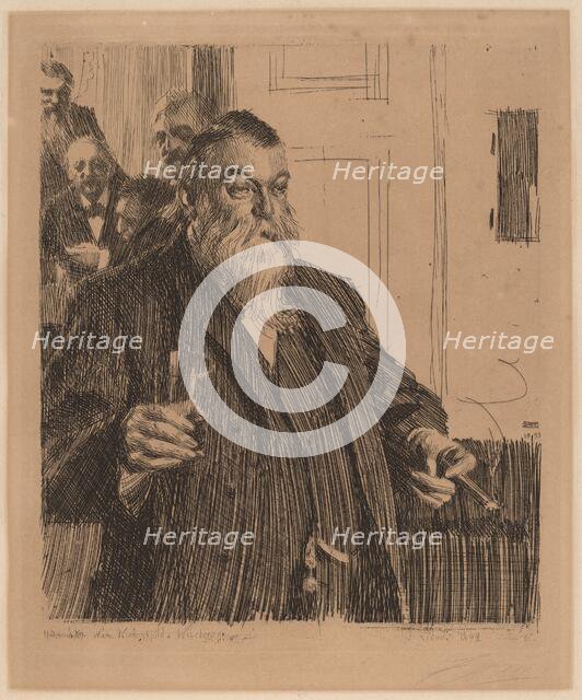 A Toast II, 1893. Creator: Anders Leonard Zorn.