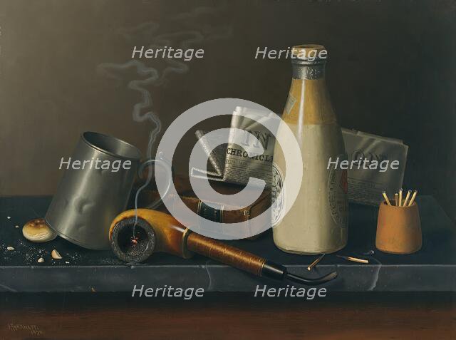 Materials for a Leisure Hour, 1879. Creator: William Michael Harnett.