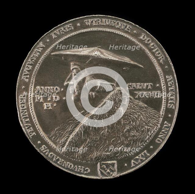 Conrad Peutinger, 1465-1547, Humanist and Antiquarian, 1527. Creator: Friedrich Hagenauer.