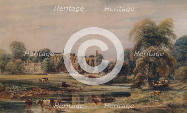 'Bolton Abbey and Rectory', 1846, (1935). Creator: Peter de Wint.