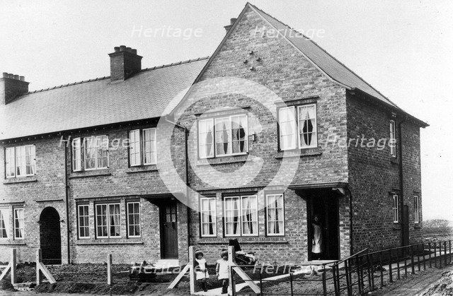 Council house on the Tang Hall Estate, York, Yorkshire, 1935. Artist: Unknown