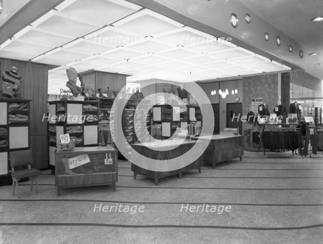 Barnsley Co-operative society, men's tailoring department, South Yorkshire, 1960. Artist: Michael Walters