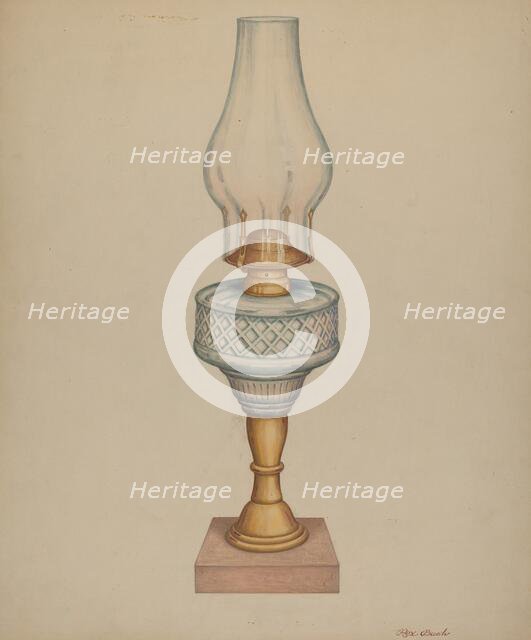 Lamp, c. 1938. Creator: Rex F Bush.