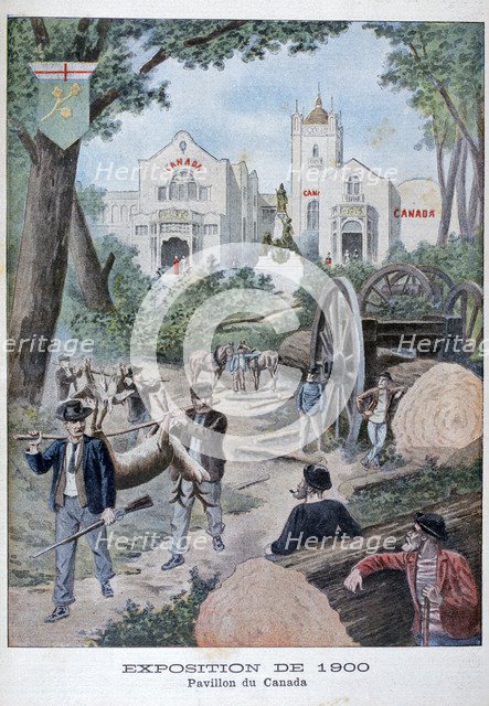 The Canadian pavilion at the Universal Exhibition of 1900, Paris, 1900. Artist: Unknown