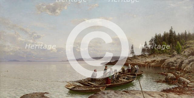 Morning in the Finnish Archipelago, 1887. Creator: Hjalmar Munsterhjelm.