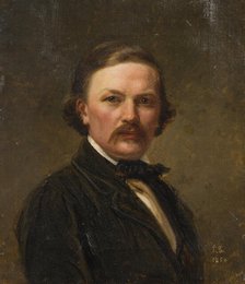 Self-Portrait, 1854. Creator: Ferdinand Fagerlin.