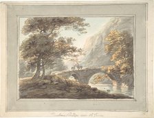 Denham Bridge upon the Tavy, 1780-1830. Creator: William Payne.