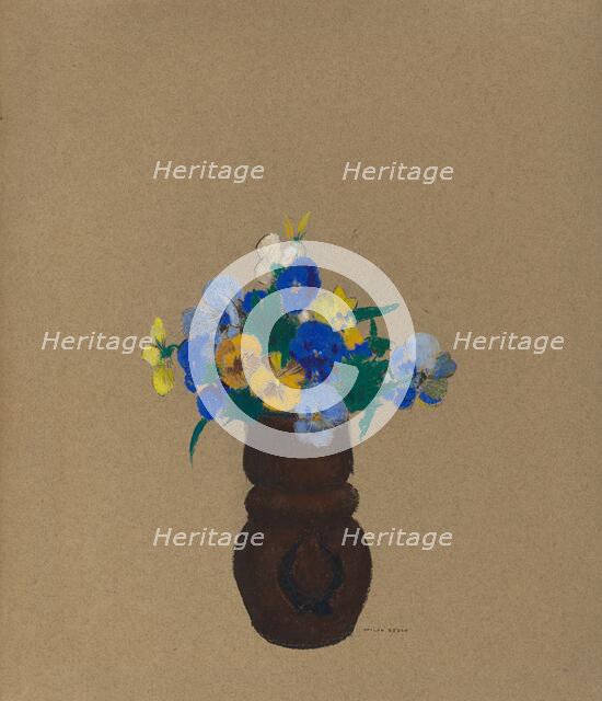 Pansies, c. 1905. Creator: Odilon Redon.