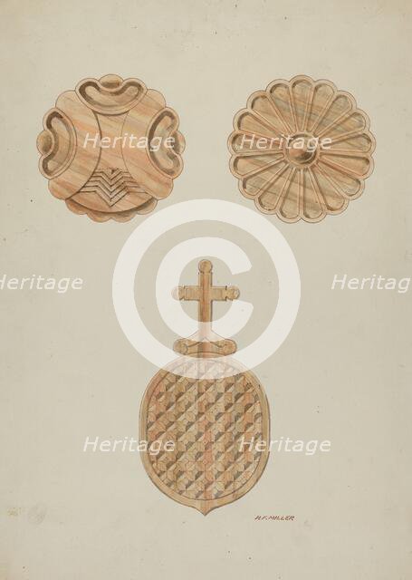 Detail - Top of Confessional, c. 1937. Creator: Randolph F Miller.