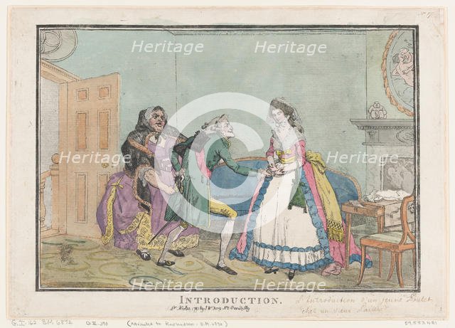 Introduction, November 30, 1793., November 30, 1793. Creator: Thomas Rowlandson.