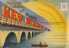 'Souvenir Folder of Quaint Key West Fla. - New Highway', c1940s. Artist: Unknown.