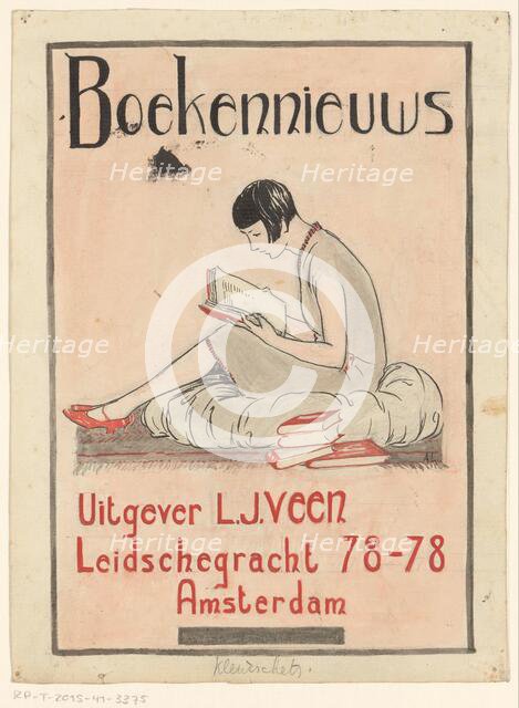 Book cover design for: Book news: Publisher L.J. Veen, c. 1930, c.1930. Creator: Unknown.