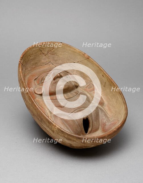 Bowl with Molded Nude Female Figure in the Interior, 100 B.C./A.D. 500. Creator: Unknown.