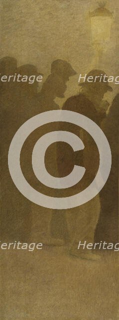 La Bouchée de pain : File d'attente, c.1904. Creator: Fernand Pelez.