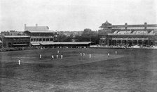 A cricket match in progress at Lord's cricket ground, London, 1912. Artist: Unknown
