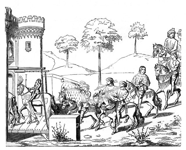 A knight entering the lists, c1460-1465, (1870). Artist: Unknown