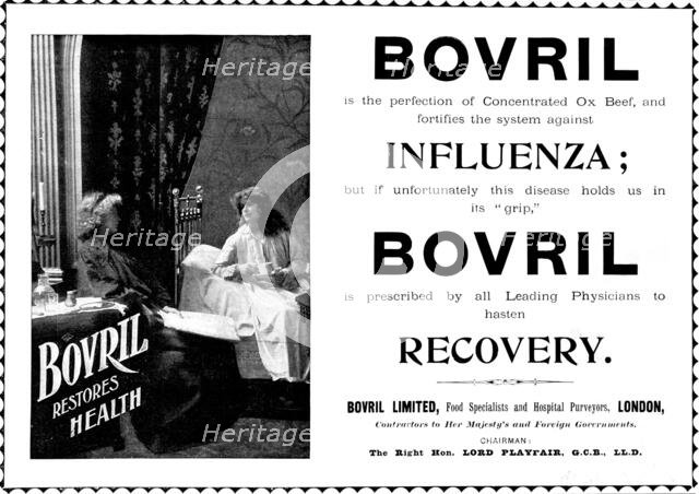 Advertisement for Bovril, 1898. Creator: Unknown.