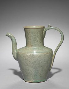 Wine Pot with Incised Lotus Design, 918-1392. Creator: Unknown.