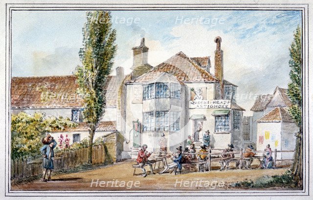The Queen's Head and Artichoke Inn, Regents Park, London, c1810.                                Artist: George Shepherd