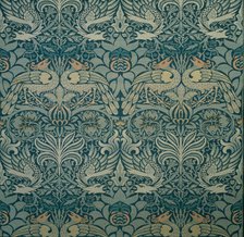 Decorative fabric, 1876-1890. Creator: Morris, William, Morris Tapestry Works (1834-1896).