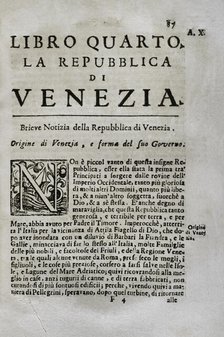 "Mappamondo Istorico", Volume IV: Kingdoms arising from the decline and fall...1710. Creator: Antonio Foresti.