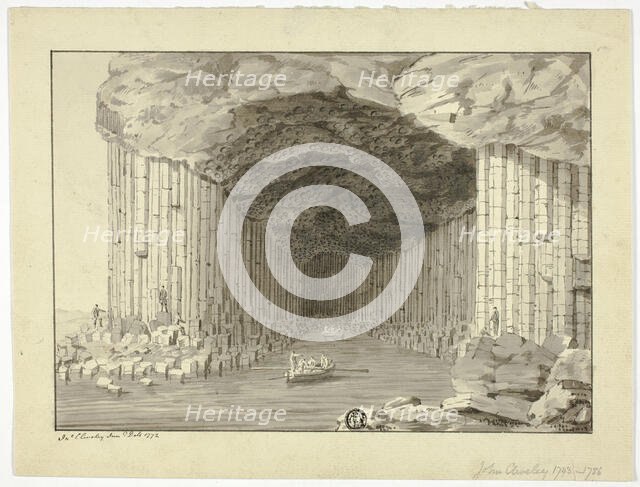 Fingal's Cave, 1772. Creator: John Cleveley the Younger.