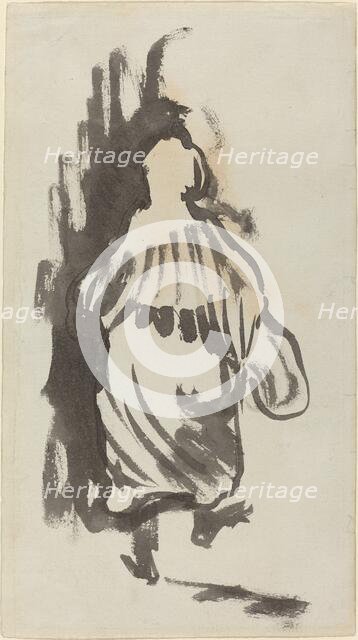 Walking Figure Seen from Behind, c. 1894. Creator: Edouard Vuillard.