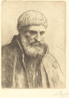 Study of an Old Man (Etude de vieillard). Creator: Alphonse Legros.